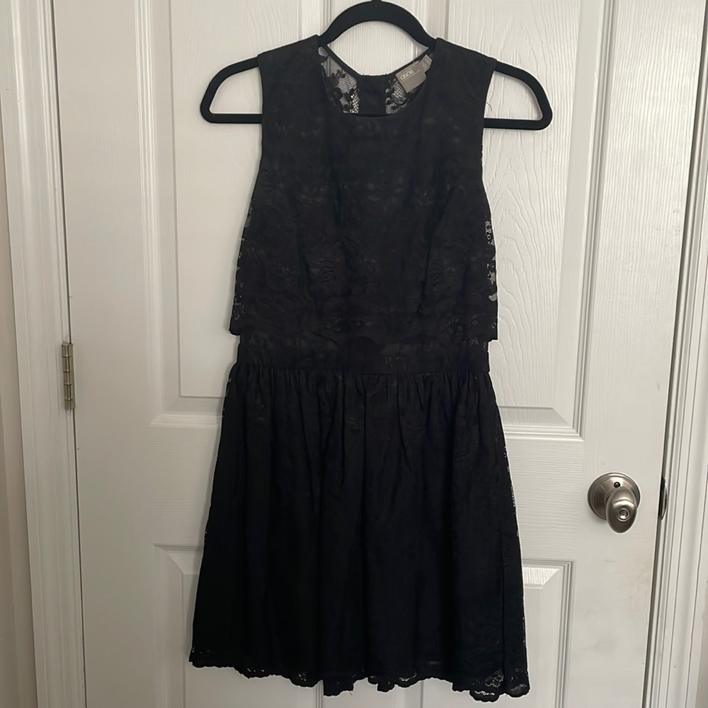 Black lace dress